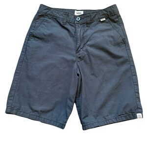 Vans Boys Authentic Chino Shorts - Asphalt Grey - Size 16